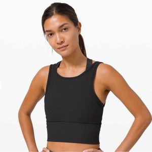 Lululemon Power Pivot Tank *Ribbed and reversible - Black size 14
